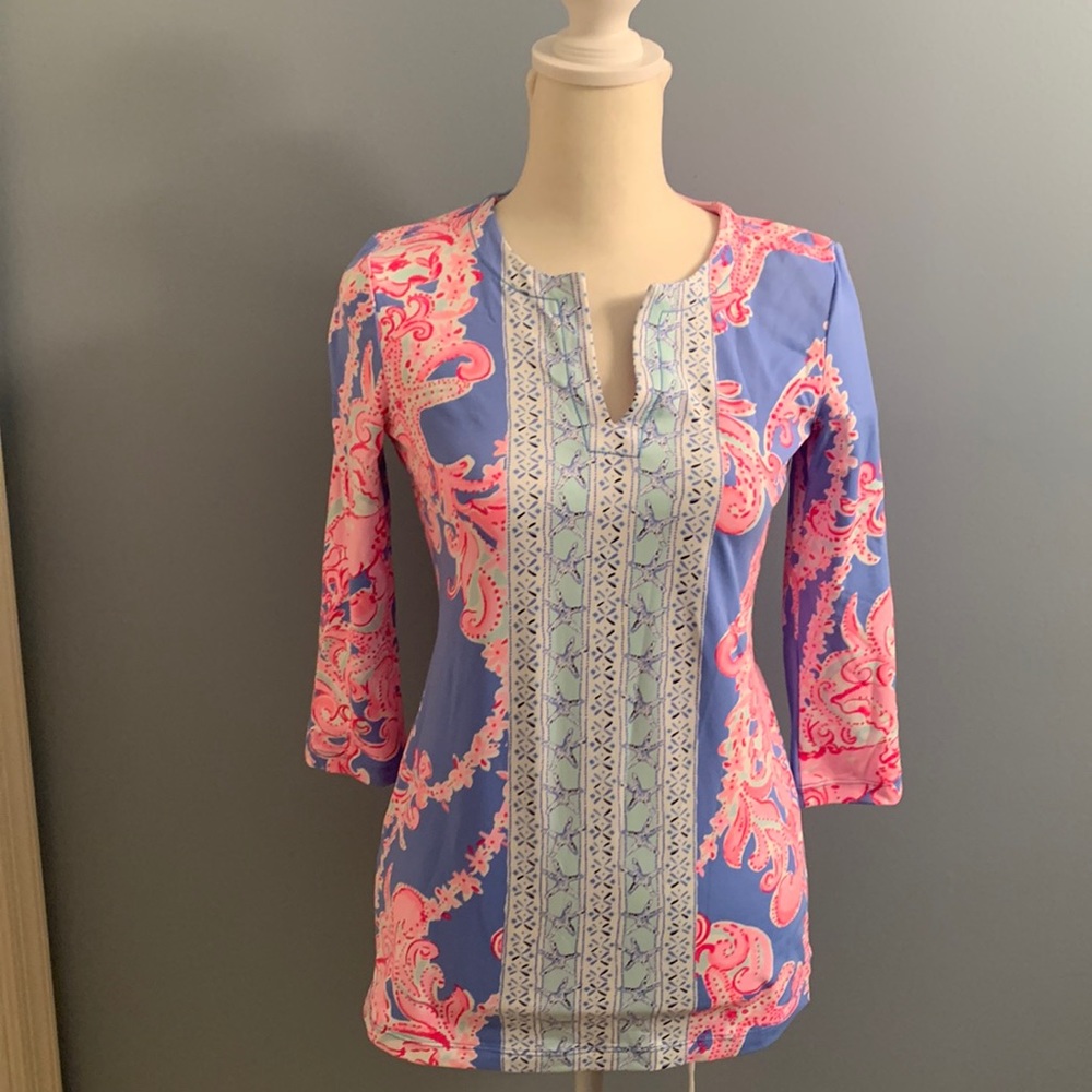 NWT Lilly Pulitzer UPF 50+ Karina Tunic XXS - Picture 1 of 7